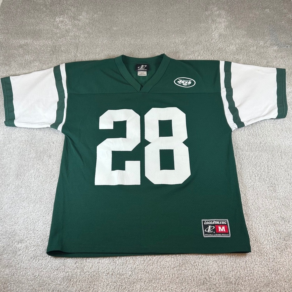 Vintage New York Jets Curtis Martin #28 Football Jersey Logo Athletic Men's M